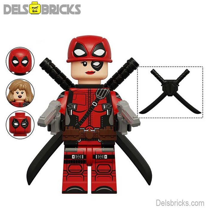 Lady Deadpool marvel Lego Minifigures Custom Toys NEW - Just $4.50! Shop now at Retro Gaming of Denver