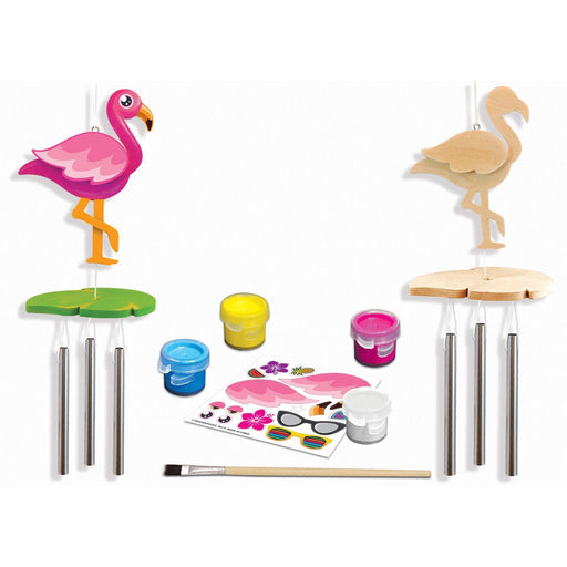 Flamingo Wind Chime Wood Craft & Paint Kit - for just $7.99! 