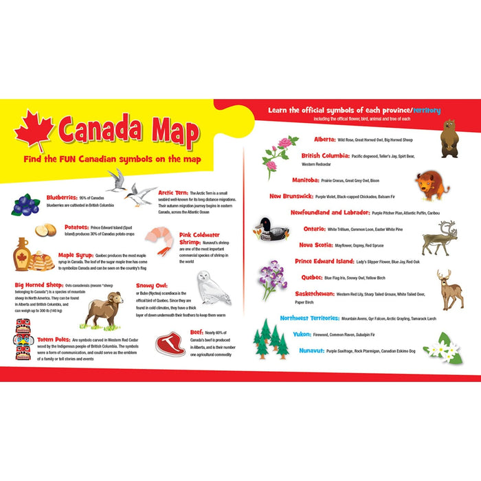 Explorers - Canada Map 60 Piece Jigsaw Puzzle - for just $12.99! 