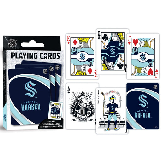 Seattle Kraken Playing Cards - 54 Card Deck - Just $6.99! Shop now at Retro Gaming of Denver