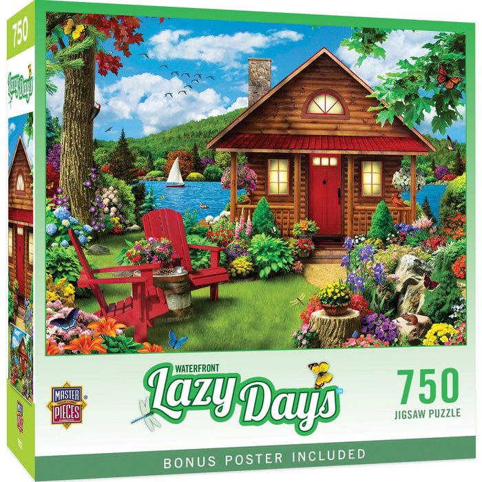 Lazy Days - Waterfront 750 Piece Jigsaw Puzzle - for just $9.99! 