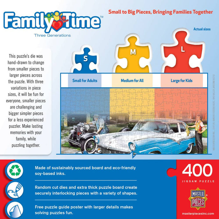Family Time - Three Generations 400 Piece Jigsaw Puzzle - for just $14.99! 