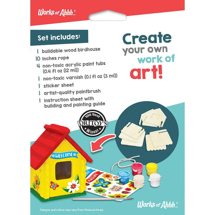 Birdhouse Wood Craft & Paint Kit - for just $7.99! 