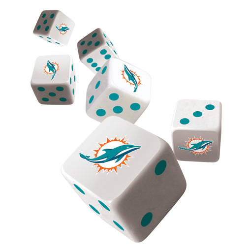 Miami Dolphins Dice Set - Just $4.79! Shop now at Retro Gaming of Denver