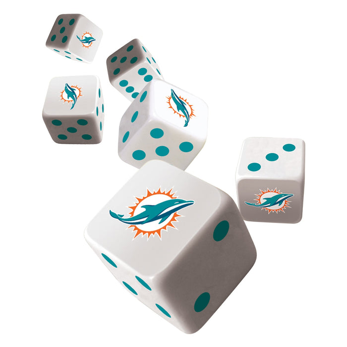 Miami Dolphins Dice Set - Just $4.79! Shop now at Retro Gaming of Denver