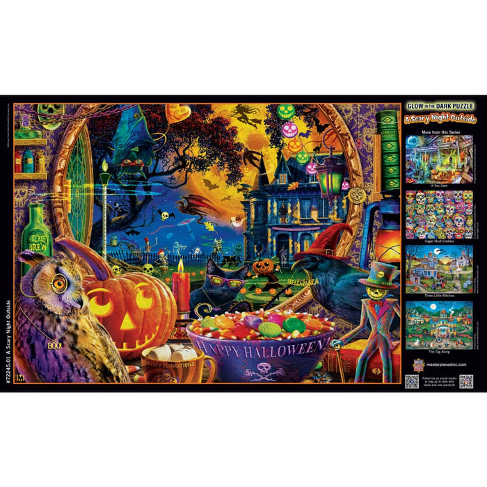 Glow in the Dark - A Scary Night Outside 1000 Piece Jigsaw Puzzle - for just $16.99! 