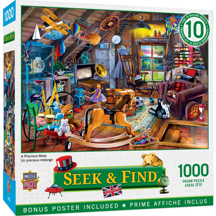 Seek & Find - A Precious Mess 1000 Piece Jigsaw Puzzle - Just $16.99! Shop now at Retro Gaming of Denver