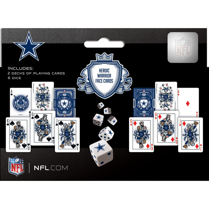 Dallas Cowboys - 2-Pack Playing Cards & Dice Set - for just $19.99! 