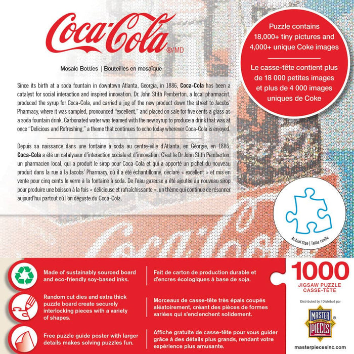 Coca-Cola - Photomosaic Bottles 1000 Piece Jigsaw Puzzle - for just $16.99! 