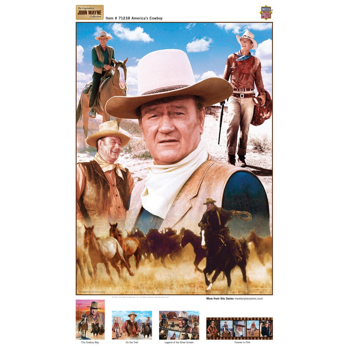 John Wayne Collection - America's Cowboy 1000 Piece Jigsaw Puzzle - for just $16.99! 