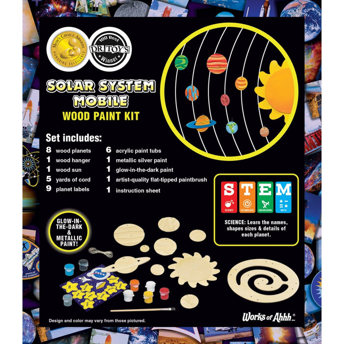 NASA - Solar System Mobile Wood Craft & Paint Kit - for just $19.99! 