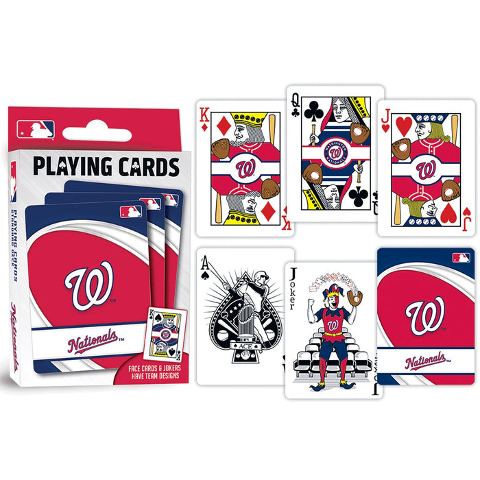 Washington Nationals Playing Cards - 54 Card Deck - Premium Dice & Cards Sets - Just $5.59! Shop now at Retro Gaming of Denver