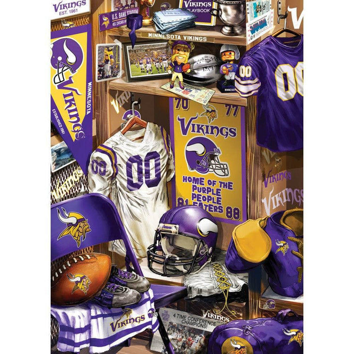 Minnesota Vikings - Locker Room 500 Piece Jigsaw Puzzle - for just $16.99! 