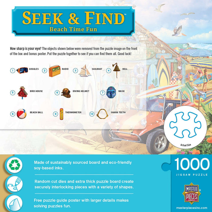Seek & Find - Beach Time Fun 1000 Piece Jigsaw Puzzle - for just $16.99! 