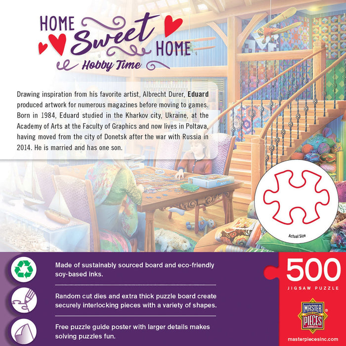 Home Sweet Home - Hobby Time 500 Piece Jigsaw Puzzle - Just $14.99! Shop now at Retro Gaming of Denver