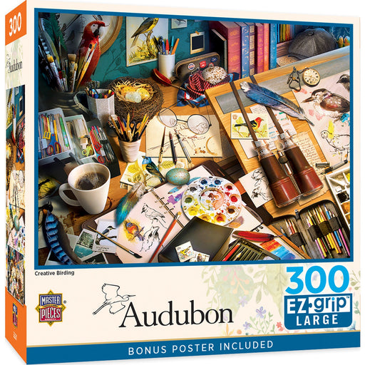 Audubon - Creative Birding 300 Piece EZ Grip Jigsaw Puzzle - Just $14.99! Shop now at Retro Gaming of Denver