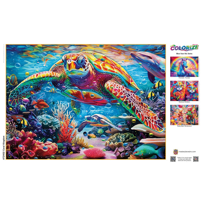 Colorize - Coral Kingdom 1000 Piece Jigsaw Puzzle - for just $16.99! 