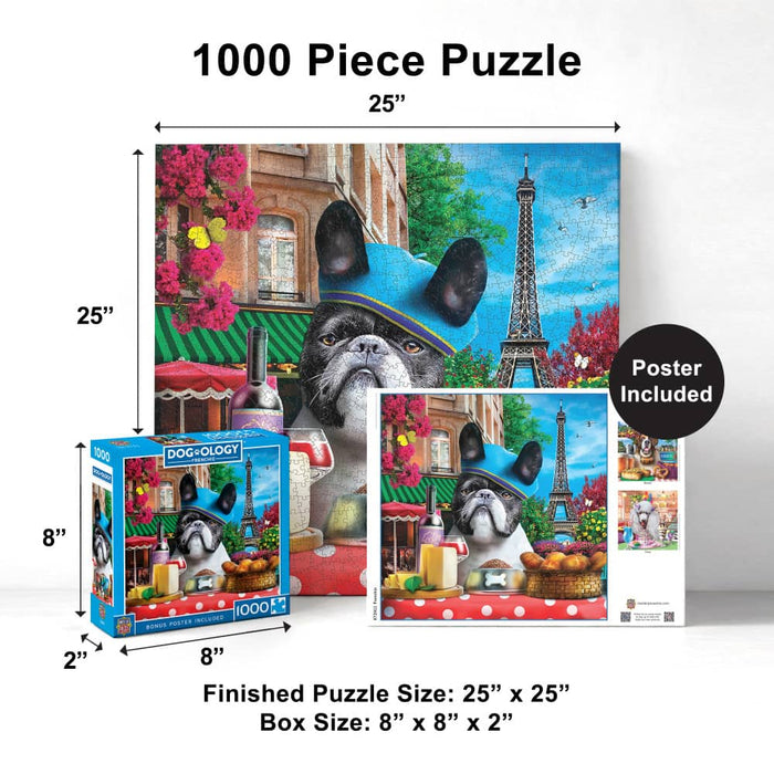 Dogology - Frenchie 1000 Piece Jigsaw Puzzle - for just $16.99! 