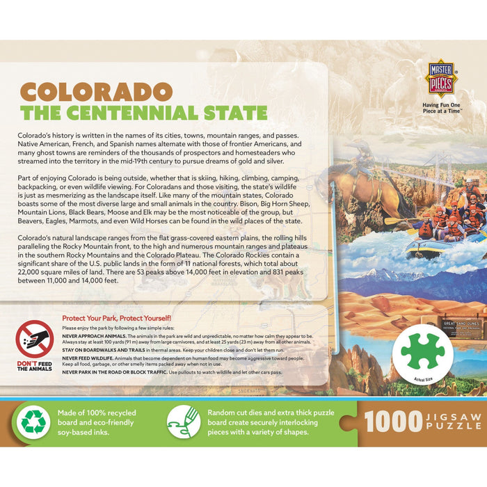 Colorado - The Centennial State 1000 Piece Jigsaw Puzzle - Just $16.99! Shop now at Retro Gaming of Denver