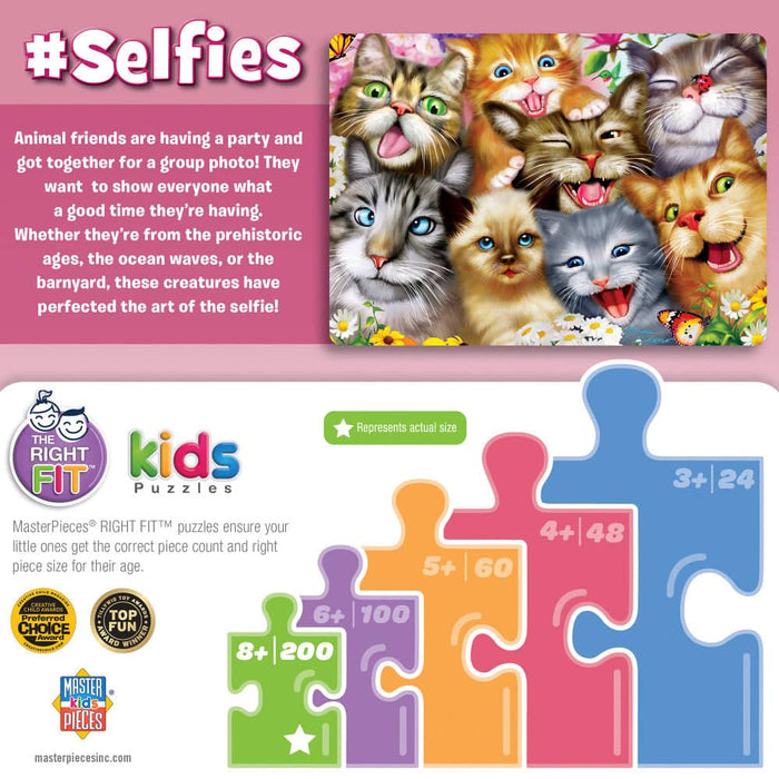 Selfies - Pretty Kitties 200 Piece Jigsaw Puzzle - for just $12.99! 