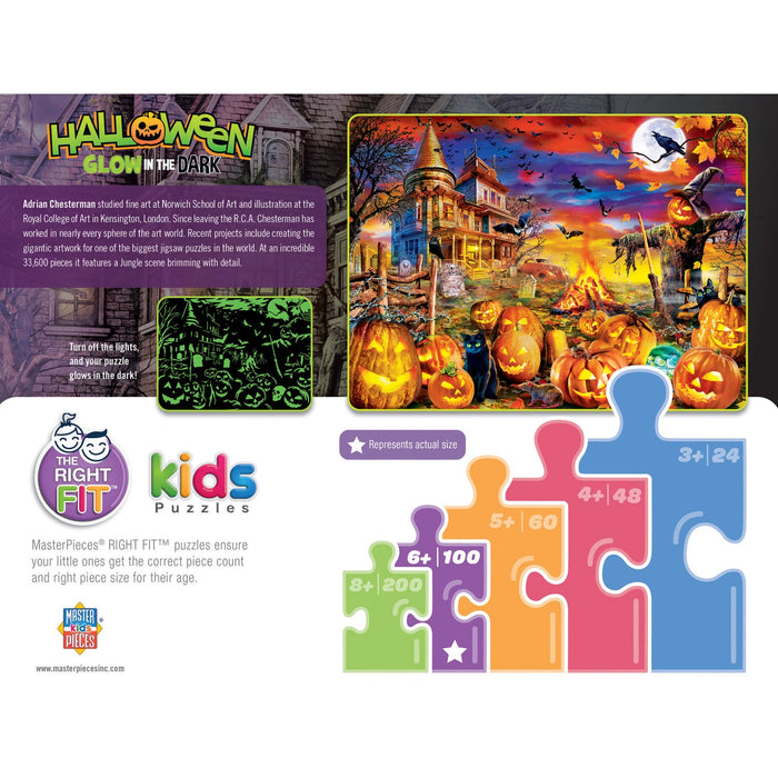 Halloween Glow in the Dark - The Pumpkin King 100 Piece Jigsaw Puzzle - Just $12.99! Shop now at Retro Gaming of Denver