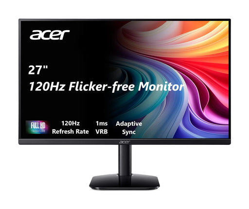 acer KB272 G0bi 27" IPS Full HD (1920 x 1080) Gaming Office Monitor | Adaptive-Sync Support (FreeSync Compatible) | Up to 120Hz Refresh | 1ms (VRB) | sRGB 99% | Tilt | HDMI & VGA Ports - for just $371.02! 