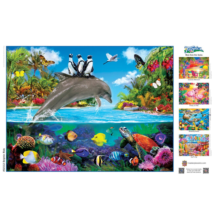 Tropics - Dolphin Ride 300 Piece EZ Grip Jigsaw Puzzle - Just $14.99! Shop now at Retro Gaming of Denver