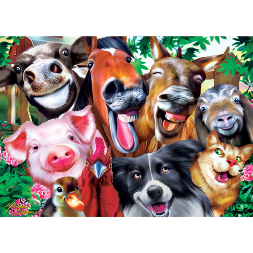 Selfies - Barnyard Grins 500 Piece Jigsaw Puzzle - Just $14.99! Shop now at Retro Gaming of Denver