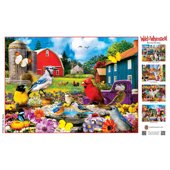 Wild & Whimsical - On The Fence 1000 Piece Jigsaw Puzzle - Just $16.99! Shop now at Retro Gaming of Denver