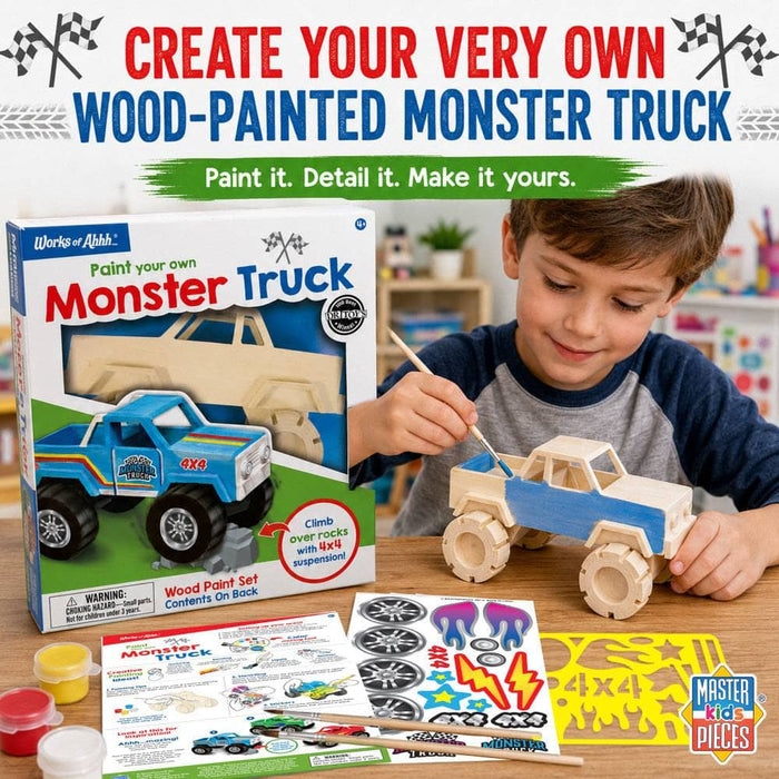 Monster Truck Wood Craft & Paint Kit - for just $19.99! 