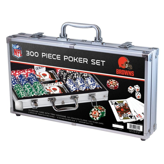 Cleveland Browns 300 Piece Poker Set - for just $124.99! 