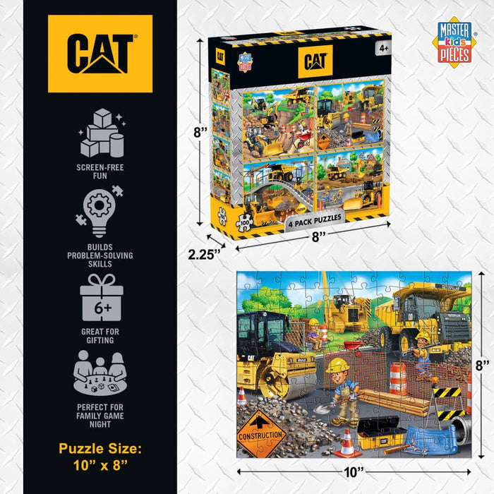 CAT 100 Piece Jigsaw Puzzles 4-Pack - for just $14.99! 
