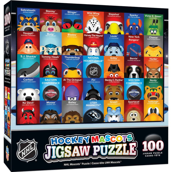 NHL Mascots 100 Piece Jigsaw Puzzle - for just $14.99! 