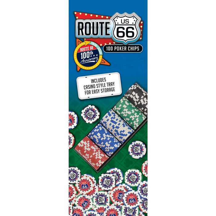 Route 66 100 Piece Poker Chips - for just $24.99! 