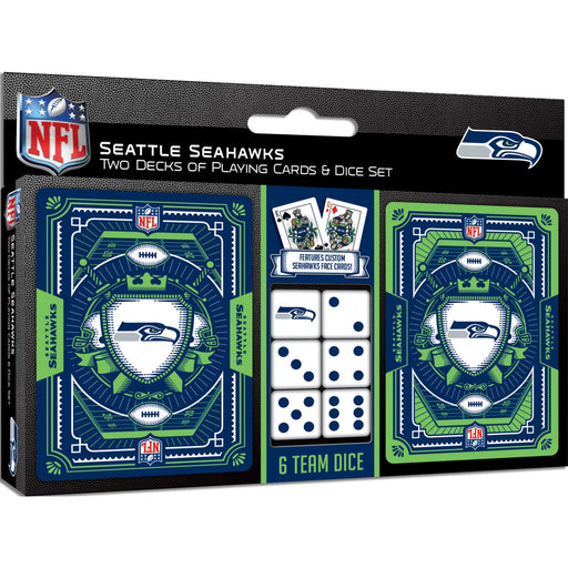 Seattle Seahawks - 2-Pack Playing Cards & Dice Set - Just $19.99! Shop now at Retro Gaming of Denver