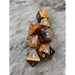 Yellow Tiger's Eye Stone Dice - Just $89.99! Shop now at Retro Gaming of Denver