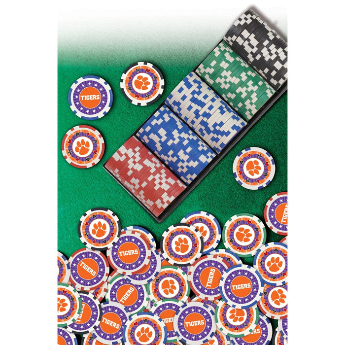 Clemson Tigers 100 Piece Poker Chips - for just $29.99! 