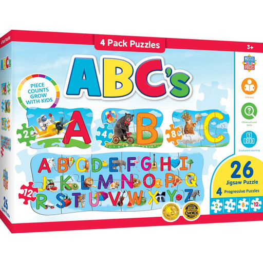 ABC's - Educational 4-Pack Jigsaw Puzzles - Just $12.99! Shop now at Retro Gaming of Denver