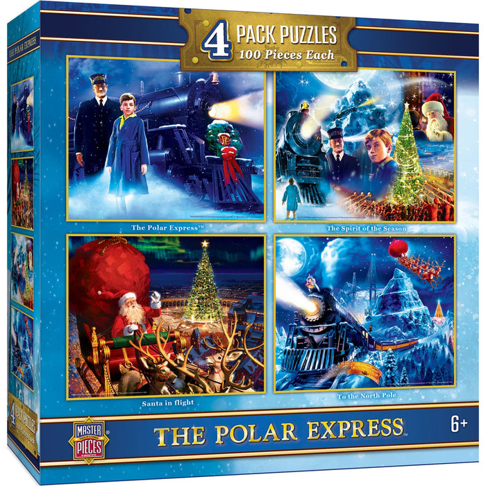 The Polar Express 4-Pack 100 Piece Jigsaw Puzzles - Just $14.99! Shop now at Retro Gaming of Denver