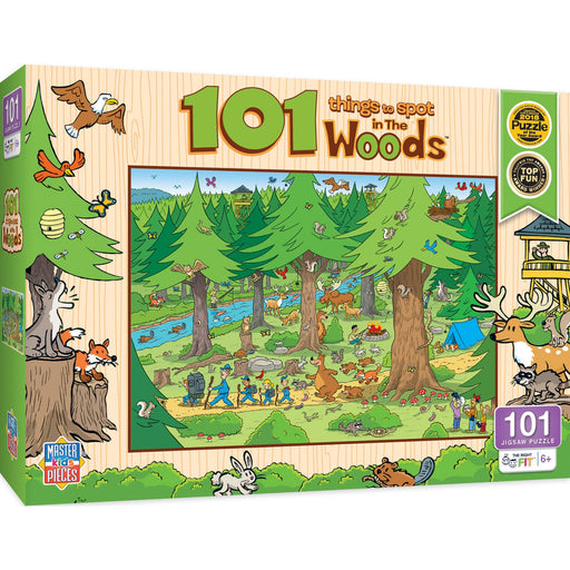 101 Things to Spot in the Woods - 101 Piece Jigsaw Puzzle - Just $12.99! Shop now at Retro Gaming of Denver