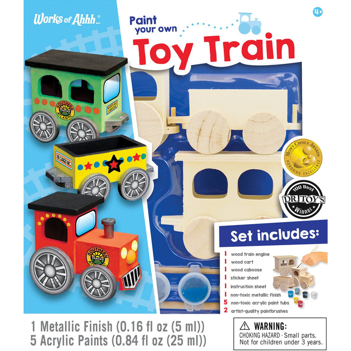 Toy Train Wood Craft & Paint Kit - Just $16.99! Shop now at Retro Gaming of Denver