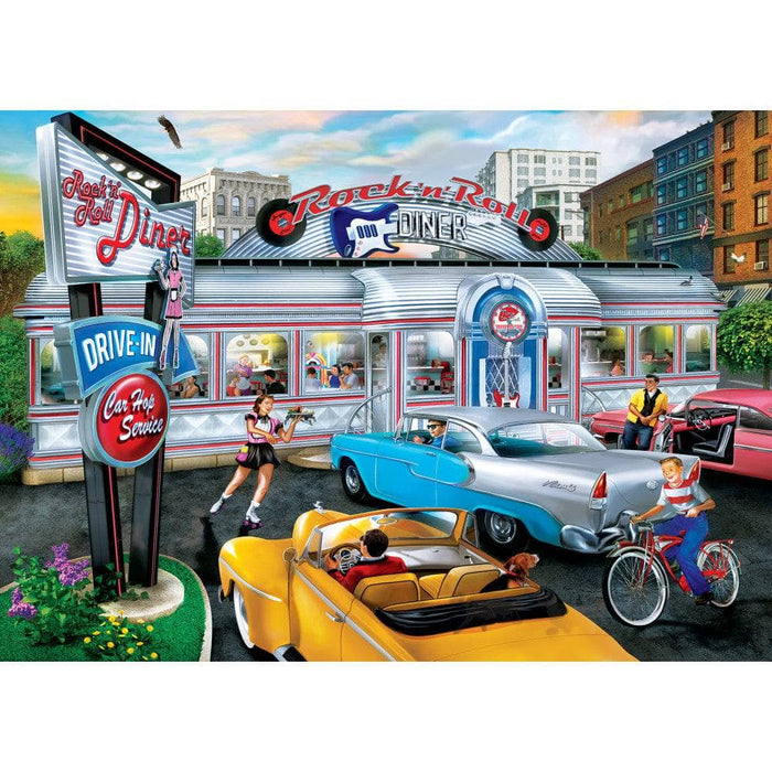 Drive-Ins, Diners & Dives - Rock & Rolla Diner 500 Piece Jigsaw Puzzle - for just $14.99! 