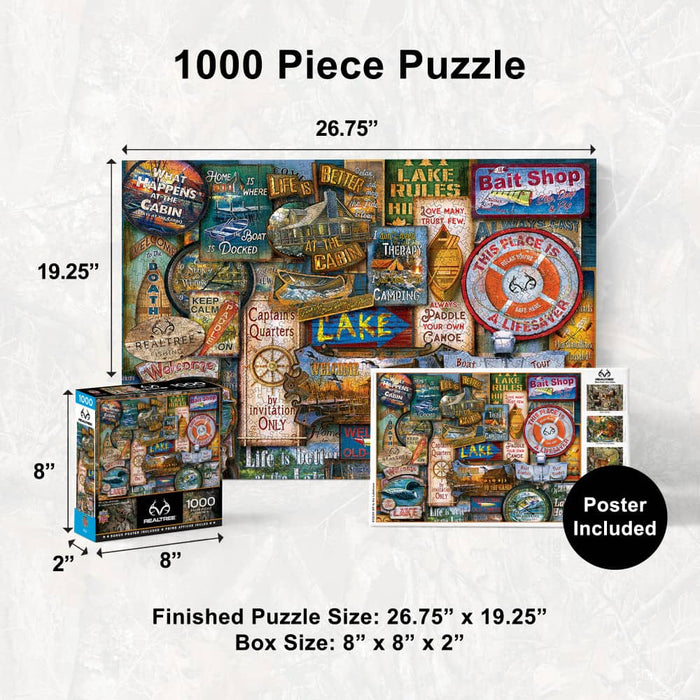 Realtree - Off to the Lakehouse 1000 Piece Jigsaw Puzzle - for just $16.99! 