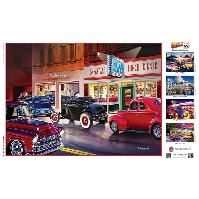 Cruisin' Route 66 - Phil's Diner 1000 Piece Jigsaw Puzzle - for just $16.99! 