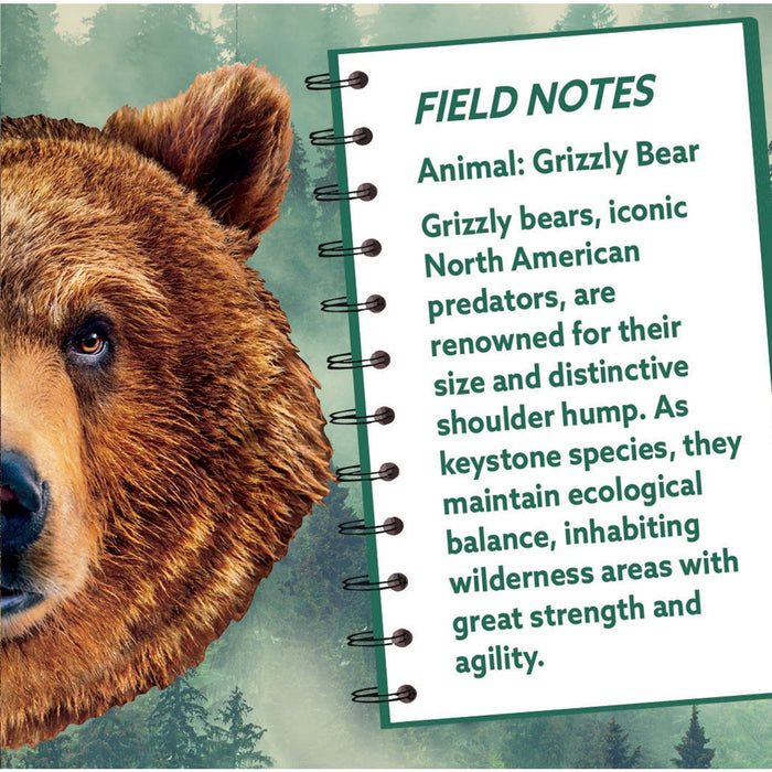 Grizzly Bear 100 Piece Shaped Jigsaw Puzzle - for just $7.99! 