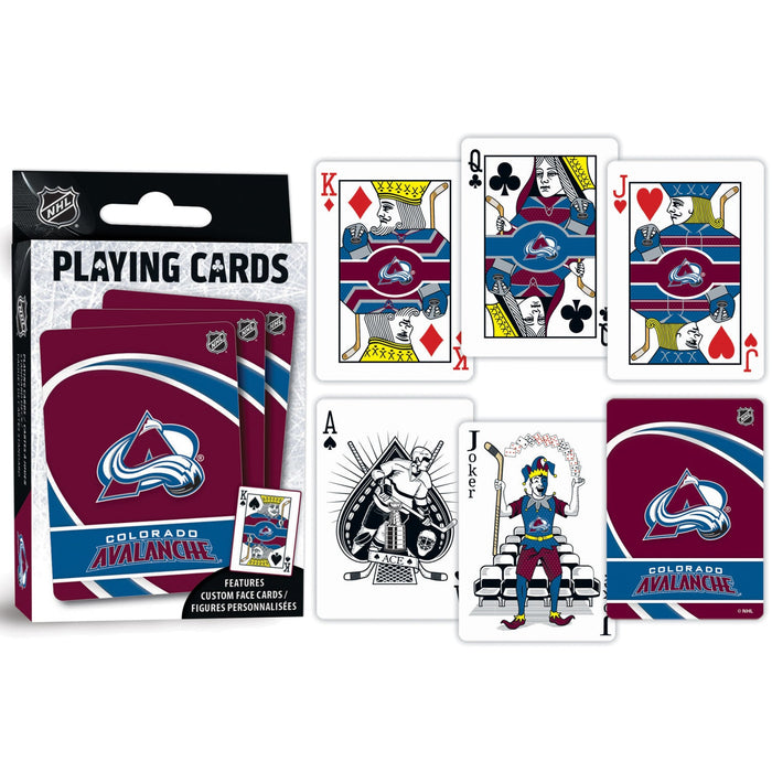 Colorado Avalanche Playing Cards - 54 Card Deck - Just $6.99! Shop now at Retro Gaming of Denver