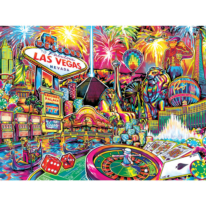 Greetings From Las Vegas - 550 Piece Jigsaw Puzzle - Just $14.99! Shop now at Retro Gaming of Denver