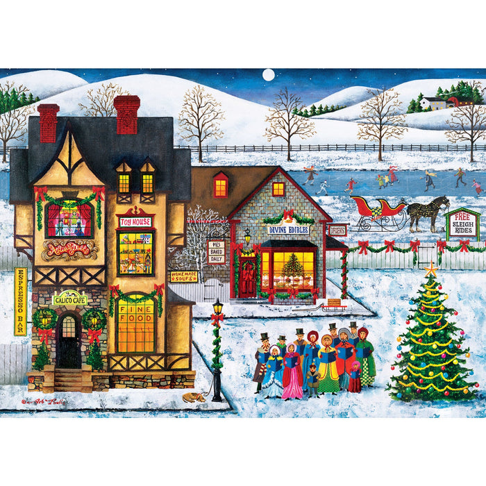 Season's Greetings - Main Street Carolers 1000 Piece Jigsaw Puzzle - Just $16.99! Shop now at Retro Gaming of Denver