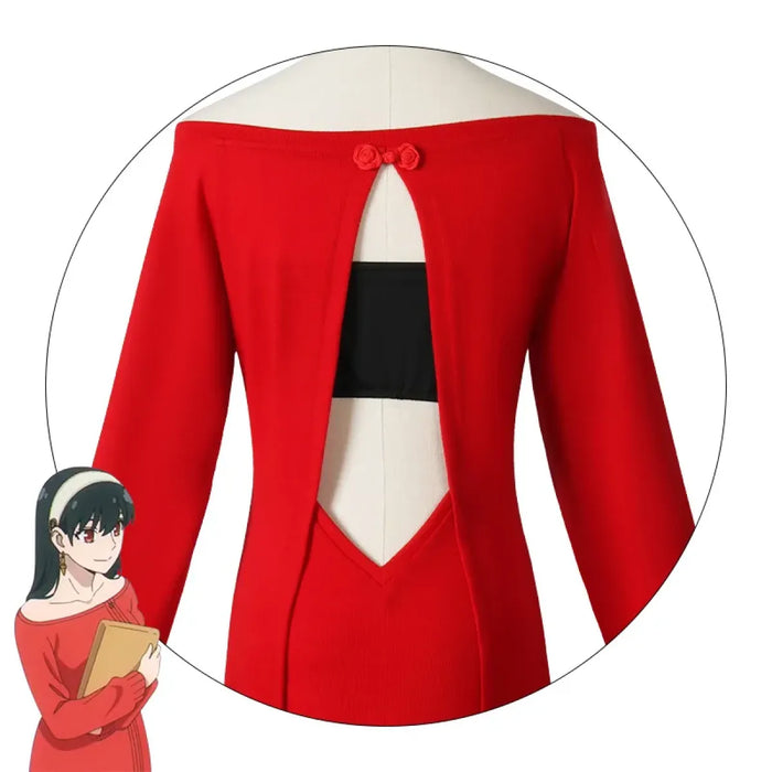 Yor Forger 'Thorn Princess' Cosplay - Sexy Red Sweater Dress - for just $48.95! 