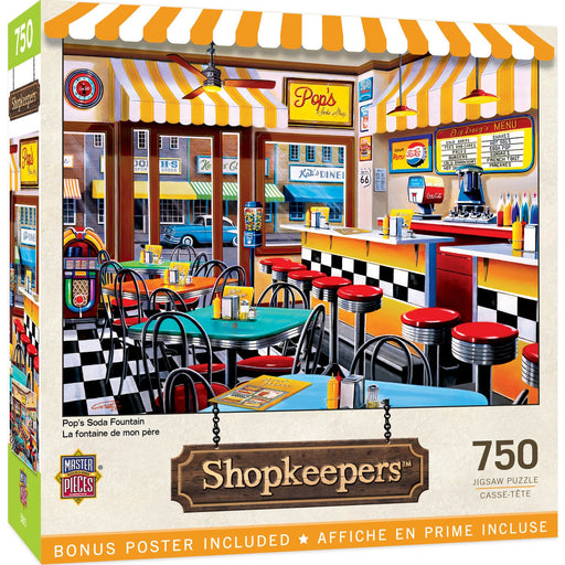 Shopkeepers - Pop's Soda Fountain 750 Piece Jigsaw Puzzle - Just $14.99! Shop now at Retro Gaming of Denver